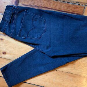 Levis womens skinny black jeans